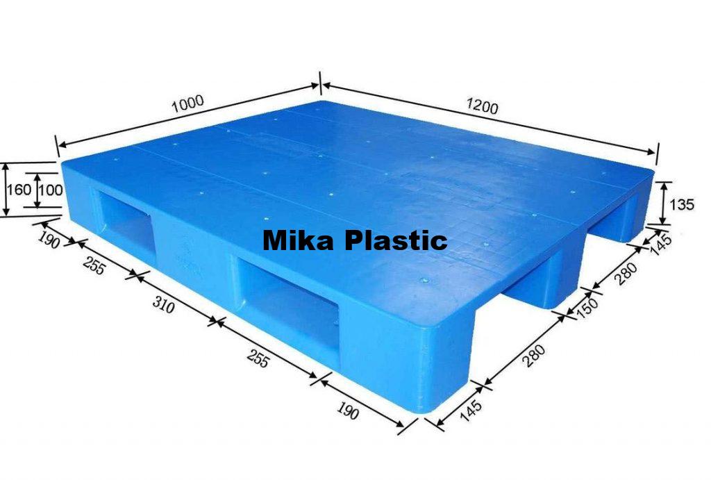 pl3571654 1200 x 1000mm plastic pallet warehouse equipments with dynamic load 2000kg plastic pallet